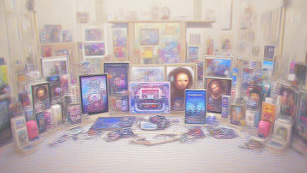 Digital art displayed on different devices and print surfaces